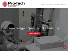 Tablet Screenshot of pro-techsvc.com